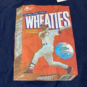 NWT 1998 Wheaties Mark McGwire 70 Home Runs Shirt LARGE